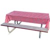 GSM Brands Disposable Tablecloths (5 Pack) - Plastic Tablecovers for