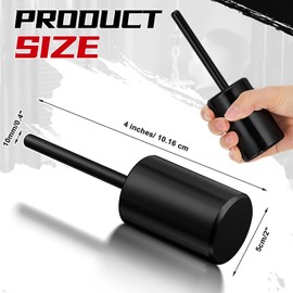 Lasnten Weight Stack Pin Extender for Cable Machine & Home Gym, 10 mm Gym Pin for 2" Weight Plates That Have a 2"(50.8mm) Hole(Black,Small)