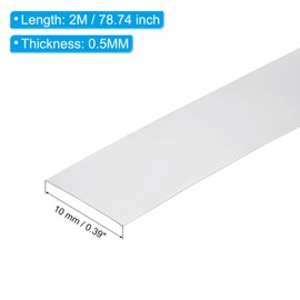 PATIKIL Aluminum Flashing, 0.39in x 78.7in, 1pcs Roll, 0.5mm Thick, Roofing, Gutters, DIY