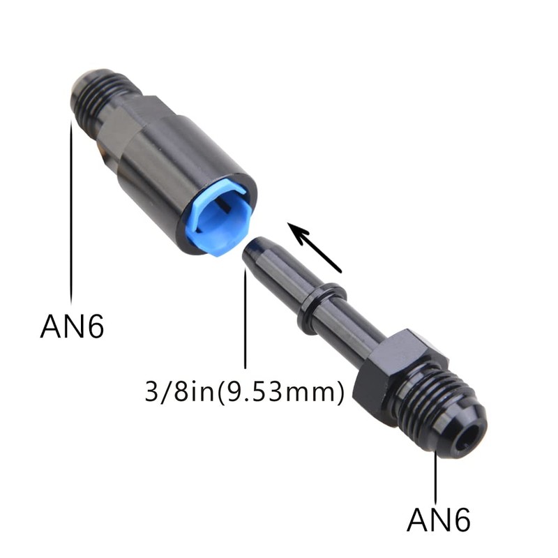 CNRAQR 6AN Male To 3/8" SAE Quick Disconnect Male Push
