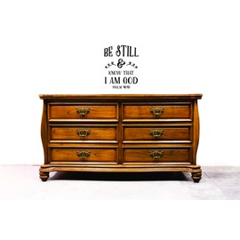 Design with Vinyl Decals Be Still Know That I Am God Psalm 4643 Wall Art Size 20 Inches x 30 Inches 22 Colors Available