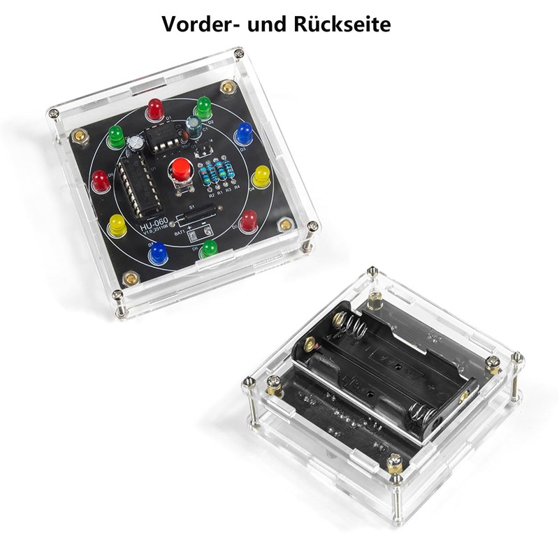 Electronic Lucky Carousel DIY Soldering Kit, Shake Raffle LED Carousel