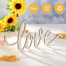 WINOMO Wooden Letters Decorative Letters Love Decorative Letters 3D Wall Decoration 30.5 x 12.7 x 0.4 cm