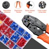 Preciva Crimping Pliers and Cable Lugs Set With 350 Pieces,