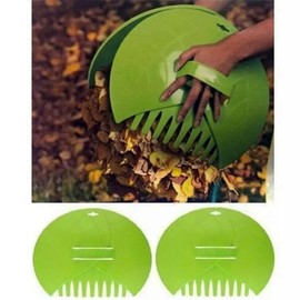 Faboer 2PK Large Garden Leaf Grabber Set Handheld Collector Grabs Gather Leaves Cleaning Garden Waste Rubbish Cleaning Tool Lightweight