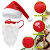 Santa Hats and Beard for Adults Velvet Christmas Costume Decorations