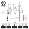 Lighted Branches for Vases Plug in - 6 Pack 24Inch