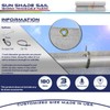 Windscreen4less 4' x 10' Sun Shade Sail Straight Edge Sun