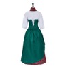 ZIUFVML Christmas Caroler Costume Set Women Highland Scottish Plaid Dress
