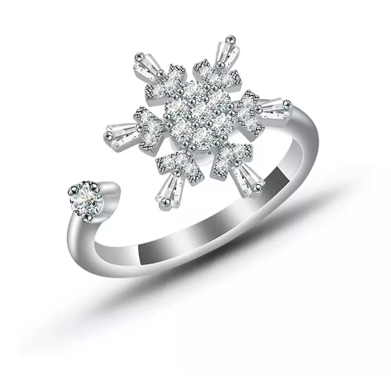 Veraly Anillo De Ansiedad Giratorio Ajustable Fidget Joyas Alivio