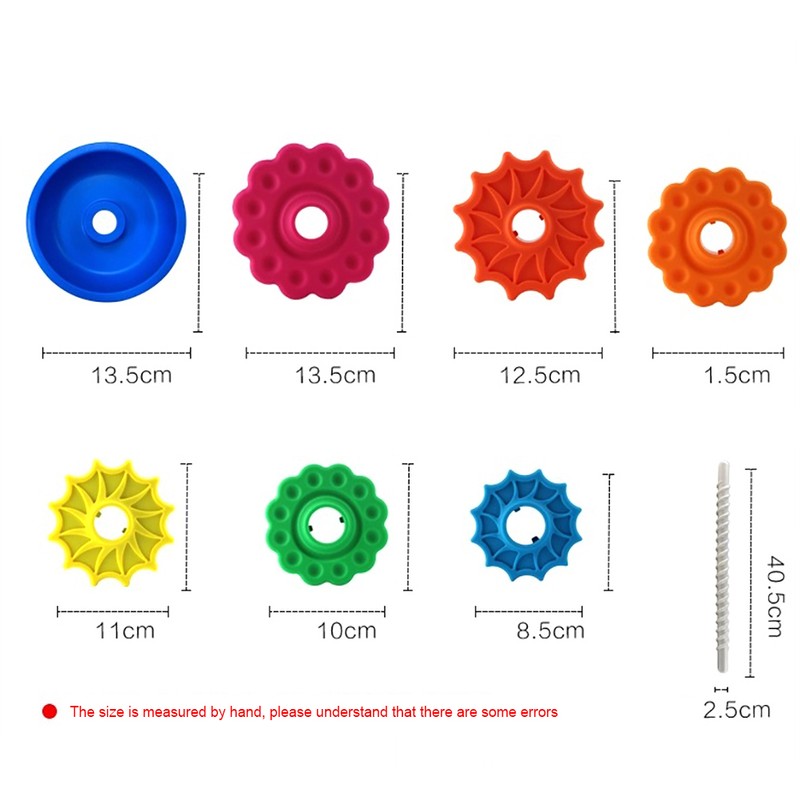 Rotating Stacking Toy for Kids Rainbow Rotating Wheel Toy Fun
