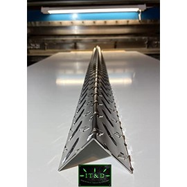 (Set of 6) 1.5"x 1.5"x 48" Wall Edge Corner Protector Guard Angle .063 Aluminum Diamond Plate 16 Gauge