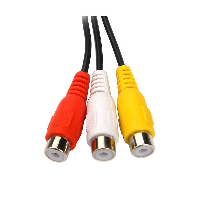 Rosebe Convenient Conversion Cable, 7-Pin Mini-DIN Male to Composite Female