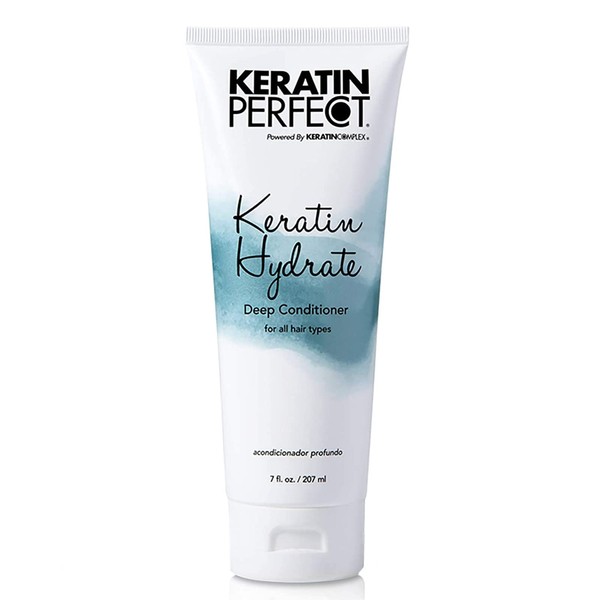 Keratin Perfect Hydrate Deep Conditioner - Salon Level Treatment For Women - Hydrating Formula Improves Hair Over Time - Restores Moisture, Elasticity And Shine - Suitable For All Hair Types - 7 Oz
