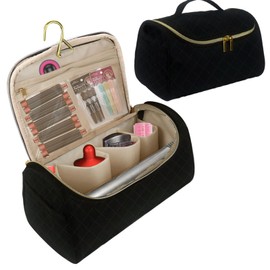 Yolispa Travel Carry Case Portable Storage Bag for Dyson Airwrap Complete Styler and Attachments, black, Fashionable