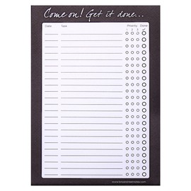 to Do List Notepad A5 - Come on! Get it Done... (Black)