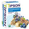 Tipson Organic Ashwagandha Tea Infusions - Blueberry - 25 Premium