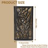 Ceiling Pendant Shade,Tree Shadow Lamp Shade,Iron Lampshade Hollow Carving Square