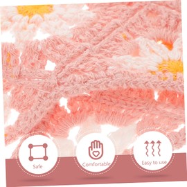 BIUDECO Floral Headband for Women Elastic Scarf Hair Wraps Breathable Flower Design Versatile for Daily Wear Outdoor Activities Stylish Accessory Pink