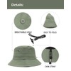 Extra Large Lightweight Bucket Sun Hat,Breathable Travel Sun Protection Hats,Outdoor