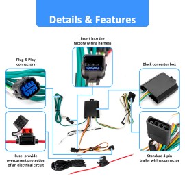 XM For 2023-2024 2025 Kia Sportage - Trailer Tow Light Wiring Harness Connector