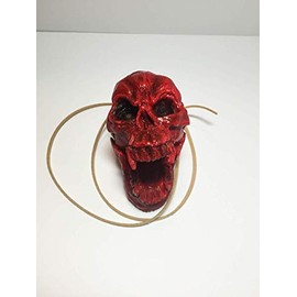 Aztec Death Whistle - Skull Blood Red