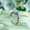 4.3 Carat Butterfly Ring 925 Sterling Silvers Crystal Ring Topaz