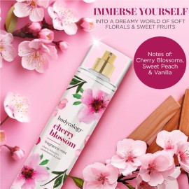 Bodycology Long-Lasting Fragrance Body Mist, Cherry Blossom, 8 fl oz