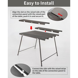 Flexifold Ultralight Aluminum Camping Table, Portable Folding Camping Table, Small Outdoor Side Table with Carry Bag for Outdoor Cooking, Picnic, Camp, Beach, Travel