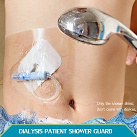 Waterproof Shower Cover Shields Peritoneal Dialysis Chest Port PD Belt Catheter Peg Tube Shower Protector Film Supplies Shields Picc Line Accessories