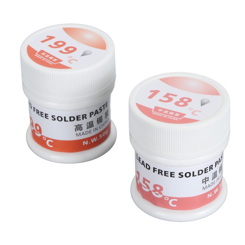 2Pcs Welding Solder Paste 25 to 45μm 158℃ 199℃ Soldering