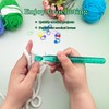 Hobekoee 15mm Large Crochet Hook for Chunky Yarn,Ergonomic Crochet Needles