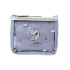 Marimo Craft SPCQ-251 Snoopy Dreamy Series Tissue Pouch, Blue, W 5.5 x H 3.9 x D 0.4 inches (14 x 10 x 1 cm)