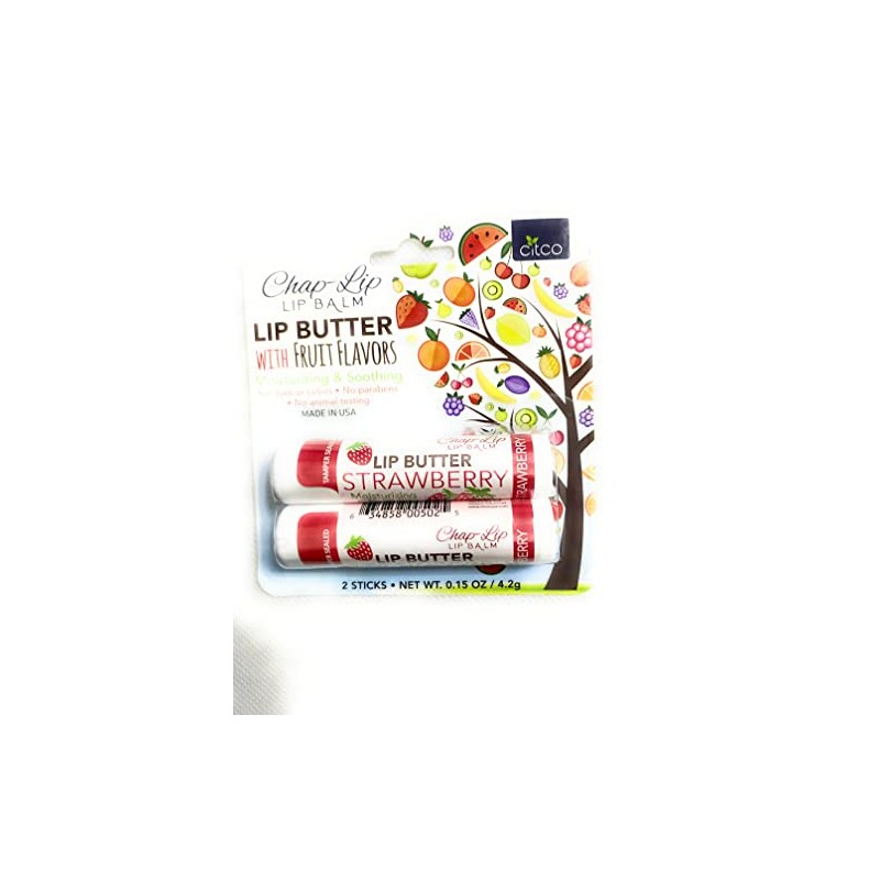 CHAP-LIP, LIP BUTTER, LIP BALM (STRAWBERRY)