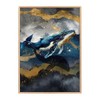 Made by Mika Ltd Navy and Gold Effect Humpback Whale
