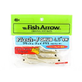 Fish Arrow (fissyuaro-) Lure Flash J GRUB 4.5 SW # 109 Glow/Small