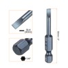 HARFINGTON SL4 Magnetic Slotted Screwdriver Bits 4mm S2 Steel Flat