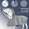 Waterproof Dog Raincoat, Adjustable Reflective Lightweight Pet Rain Clothes with