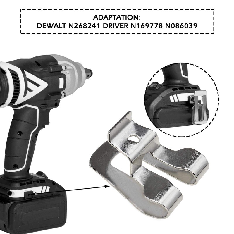 EMSea 2Pcs Electric Drill Belt Hook Clips Compatible with DeWalt