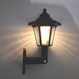 Unbranded 2Pack Solar LED Hexagonal Wall Mount Light Outdoor Sconce Lanterns Auto On Off