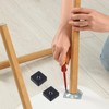TEHAUX 12Pcs Non Slip Rubber Furniture Pads Skid Grippers for