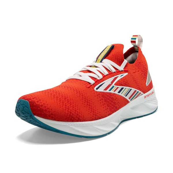 Brooks Men’s Levitate Stealthfit 6 Neutral Running Shoe - Red/White/Blue