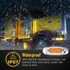 Pair 16LEDs Taillight Electroplated Trim Side Marker Auto External Lamps