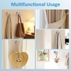 ALLisWE 8PCS Curtain Tie Backs Hooks Silver U Shaped Ball