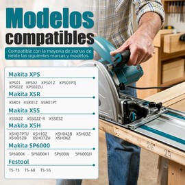 194368-5 110in Track Saw Guide Rail for Makita Track Saw, 55" x 2 Guide Rail with Connector for Makita 194368-5 Guide Rail,Perfect for Makita Plunge Saw XPS01 XPS02 SP6000J, 2 Year Warranty