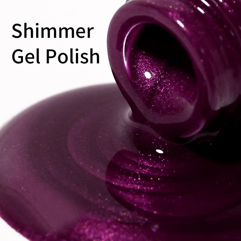 Firedeep Purple Gel Nail Polish 16ML Pearl Purple Gel Polish