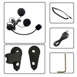 Yaconob - Auriculares Bluetooth para motocicleta BT-S3 tipo C, Hard Microphone