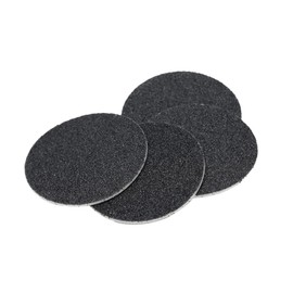 VICASKY 60pcs Replacement Sandpaper Disk Pedicure Discs Remove Sanding Discs Foot File Disc Round Sandpaper Discs Electric Nail File Sandbox Electric Pedicure Sandpaper Refill Discs Black