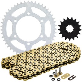 NICHE Drive Sprocket Chain Combo for Yamaha YZF-R1 LE Front 17 Rear 47 Tooth 520V-X X-Ring 120 Links