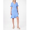 ONLY Women’s Wrap Dress, Blue Bonnet/Aop: Confetti Dot, 32